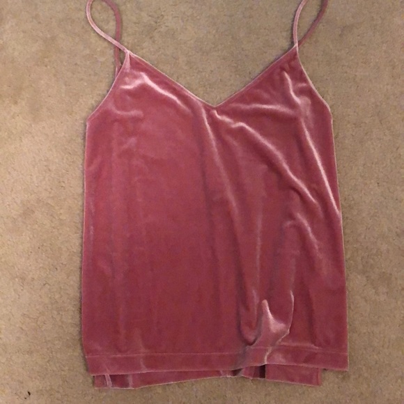Rag and Bone pink velvet camisole - Picture 1 of 3